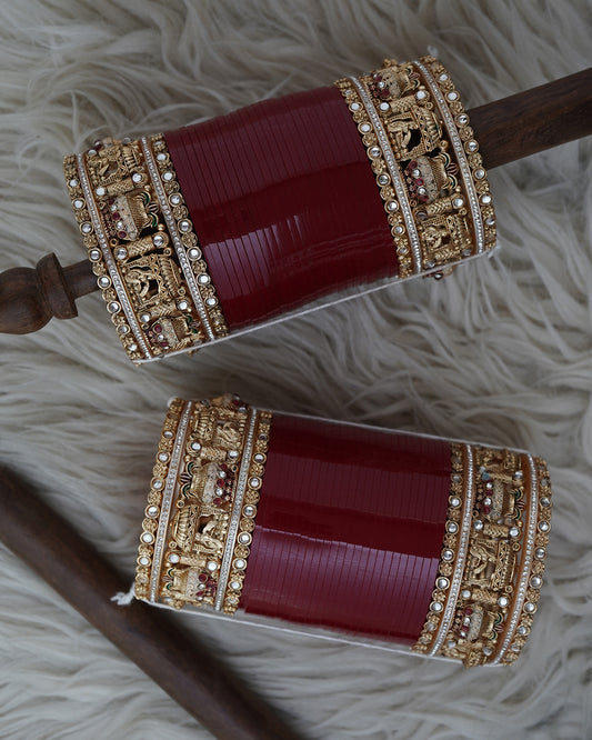 Punjabi Wedding Chooda For Bride |Bridal Chooda /Indian Wedding Chooda | Wedding Bangles For Bride | American Diamond Chooda/Sikh Wedding