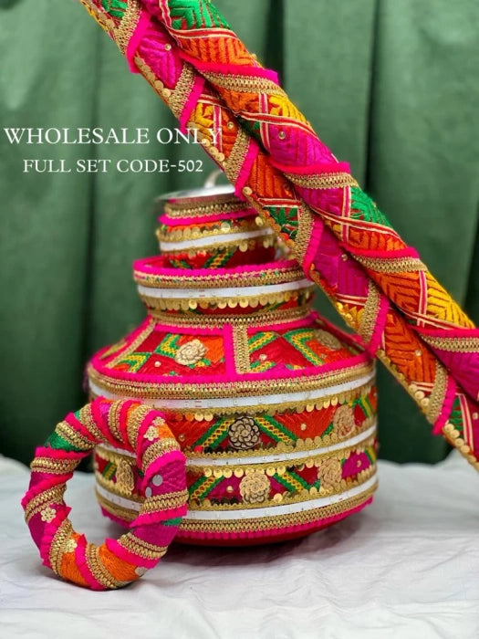 Indian Punjabi Wedding Ghadoli For Jaggo / Sikh Wedding Accessories / Ghdoli For Sangeet /Decorate Ghadoli For Jaggo / Indian Sikh Wedding /