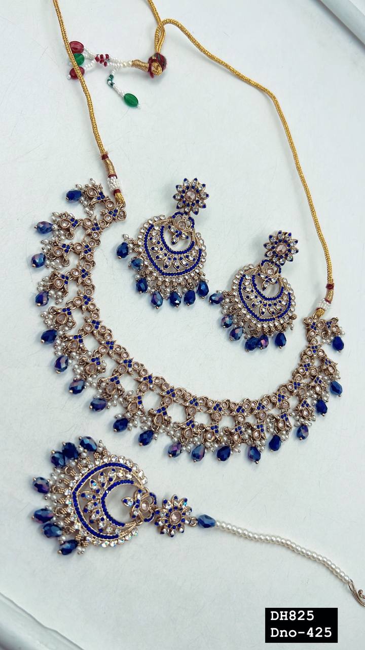 Indian Wedding Bridal Choker Necklace /Bridal Jewelery/Polki Kundan Set/Bridal Wedding Set/Handmade Kundan Necklace/Punjabi Wedding