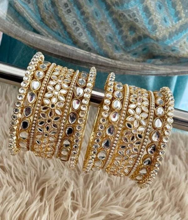 Indian Punjabi Wedding Chooda For Bride|Bridal Chooda /Indian Wedding Chooda|Wedding Bangles For Bride|American Diamond Chooda/Nikah Bangles