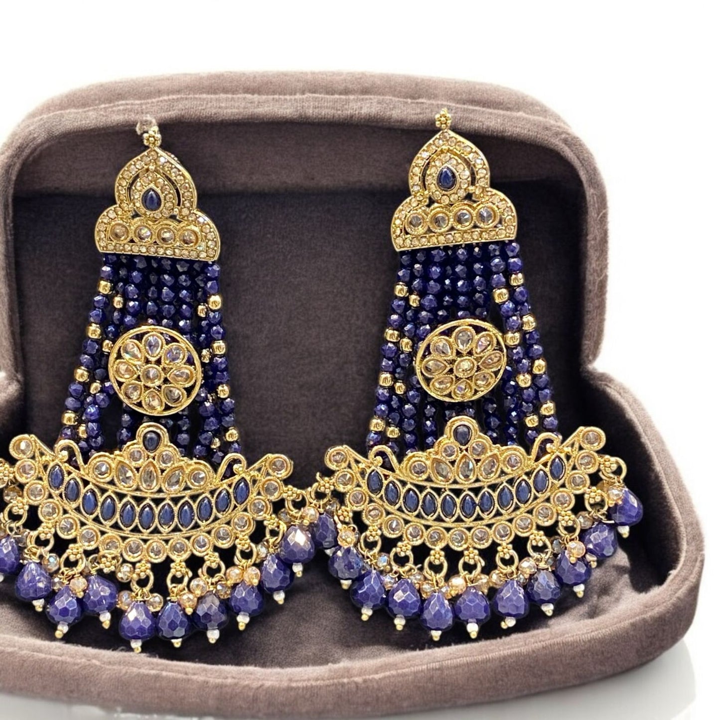 Pakistani/Indian big Mang tikka and Earrings/oversized tikka/jewellery/punjabi tika/jadau tikka/chandlerearrings /StatementEarrings/Earrings