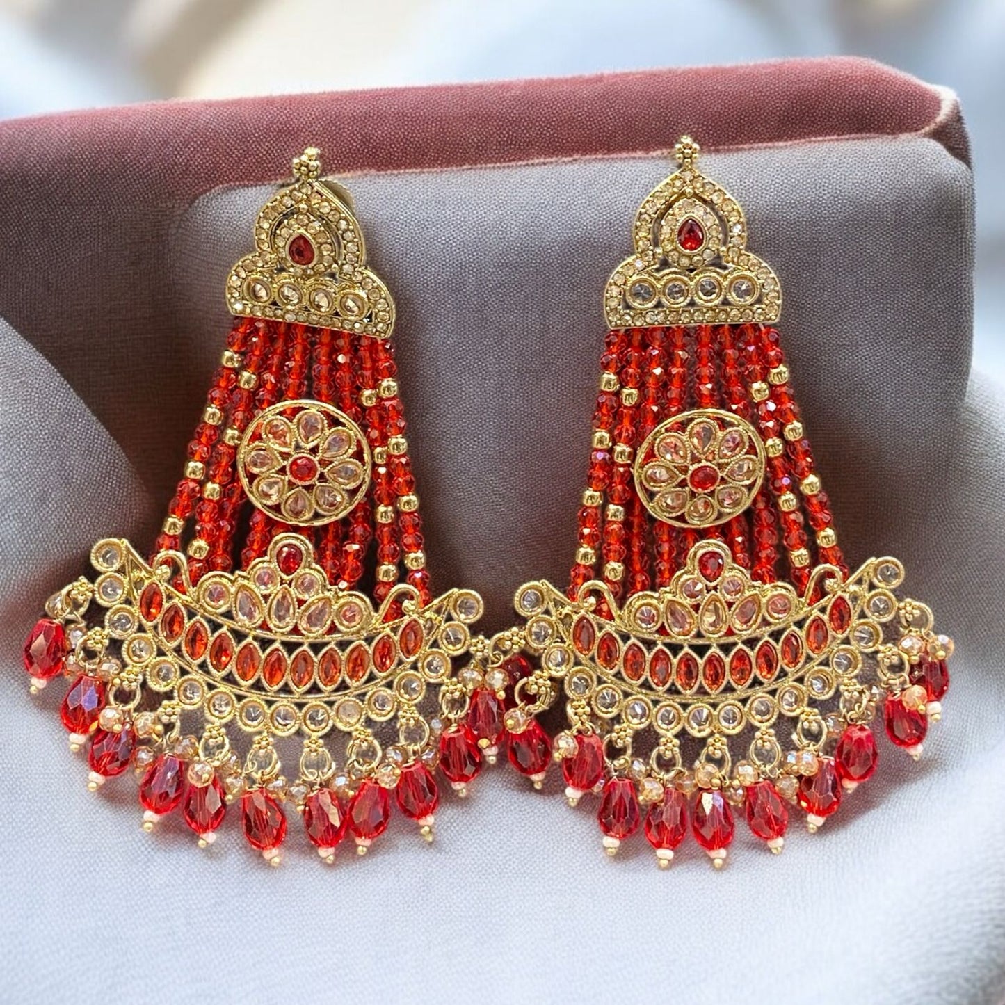 Pakistani/Indian big Mang tikka and Earrings/oversized tikka/jewellery/punjabi tika/jadau tikka/chandlerearrings /StatementEarrings/Earrings