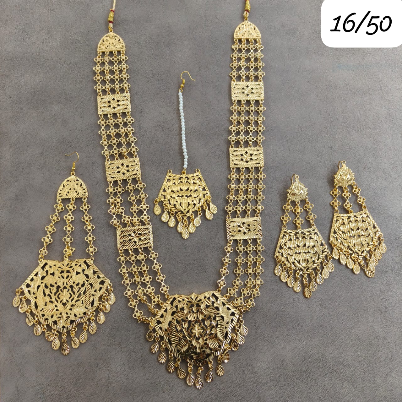 Indian Wedding Gold Plated Necklace /Bridal Jewelery/Polki Kundan Set/Bridal Wedding Set/Handmade Kundan Necklace/Punjabi Wedding