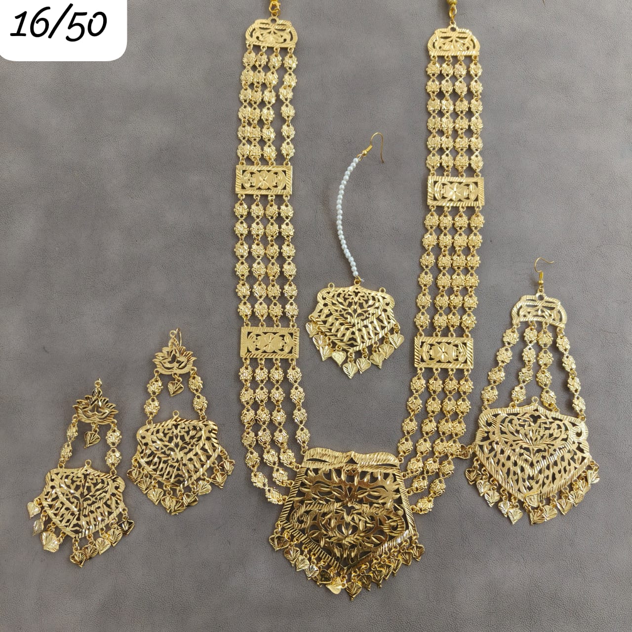 Indian Wedding Gold Plated Necklace /Bridal Jewelery/Polki Kundan Set/Bridal Wedding Set/Handmade Kundan Necklace/Punjabi Wedding