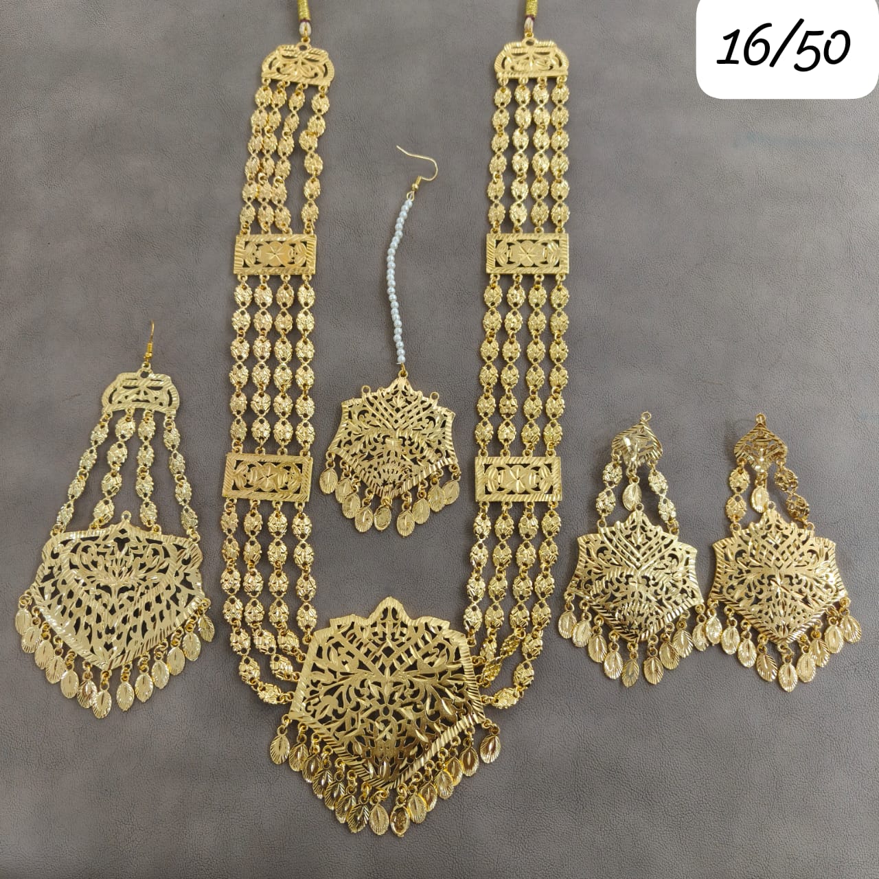 Indian Wedding Gold Plated Necklace /Bridal Jewelery/Polki Kundan Set/Bridal Wedding Set/Handmade Kundan Necklace/Punjabi Wedding