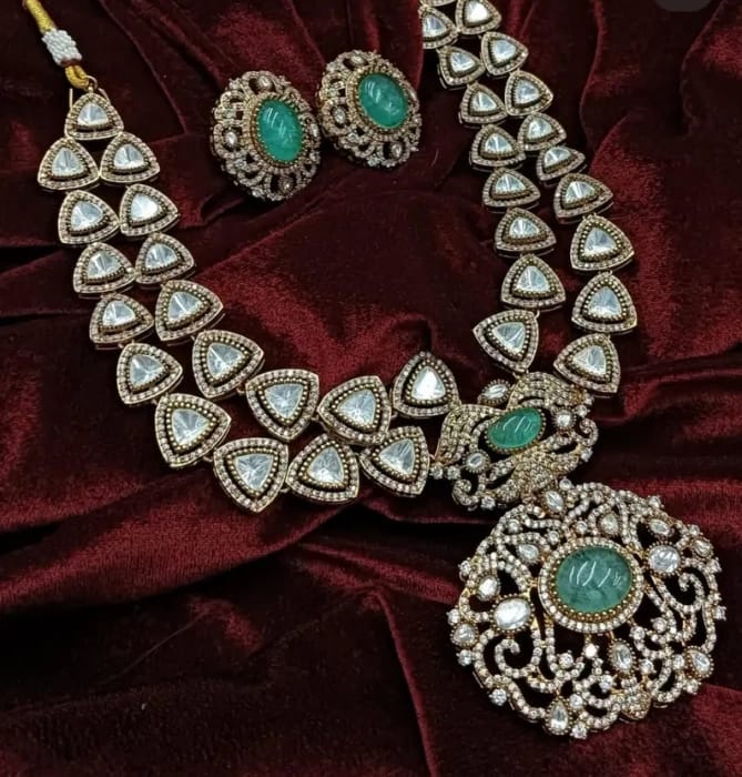 Indian Bollywood Sabhyasachi Necklace/ Ruby Kundan Necklace /Polki Victorian Necklace