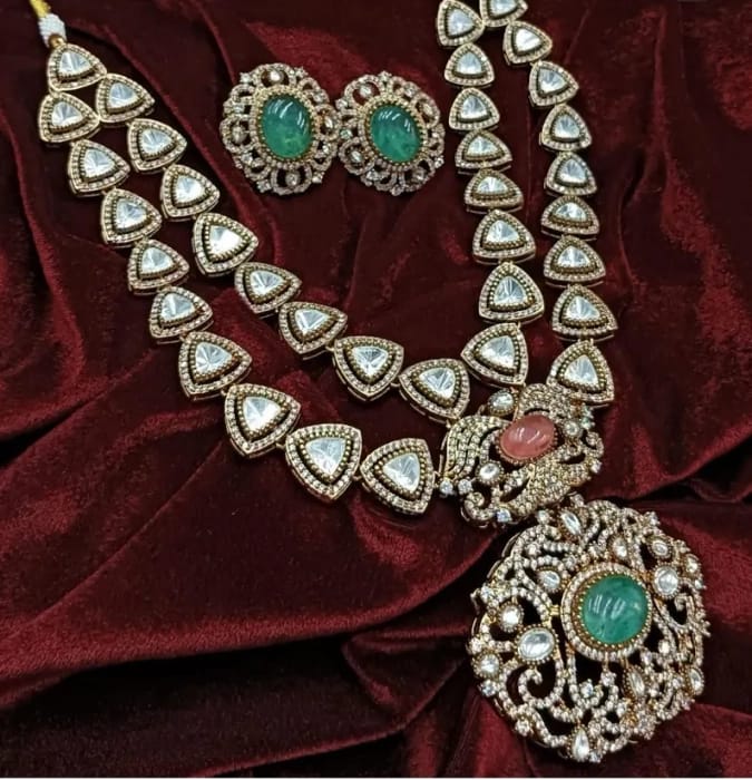 Indian Bollywood Sabhyasachi Necklace/ Ruby Kundan Necklace /Polki Victorian Necklace