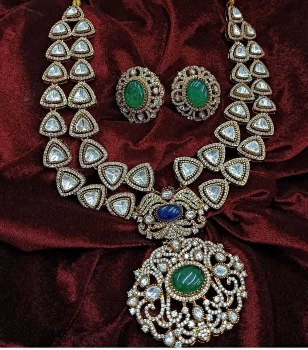 Indian Bollywood Sabhyasachi Necklace/ Ruby Kundan Necklace /Polki Victorian Necklace