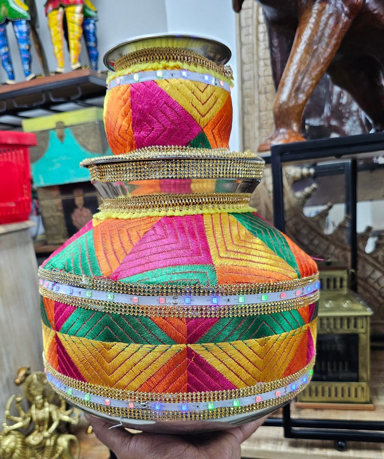 Indian Punjabi Wedding Ghadoli For Jaggo / Sikh Wedding Accessories / Ghdoli For Sangeet /Decorate Ghadoli For Jaggo / Indian Sikh Wedding