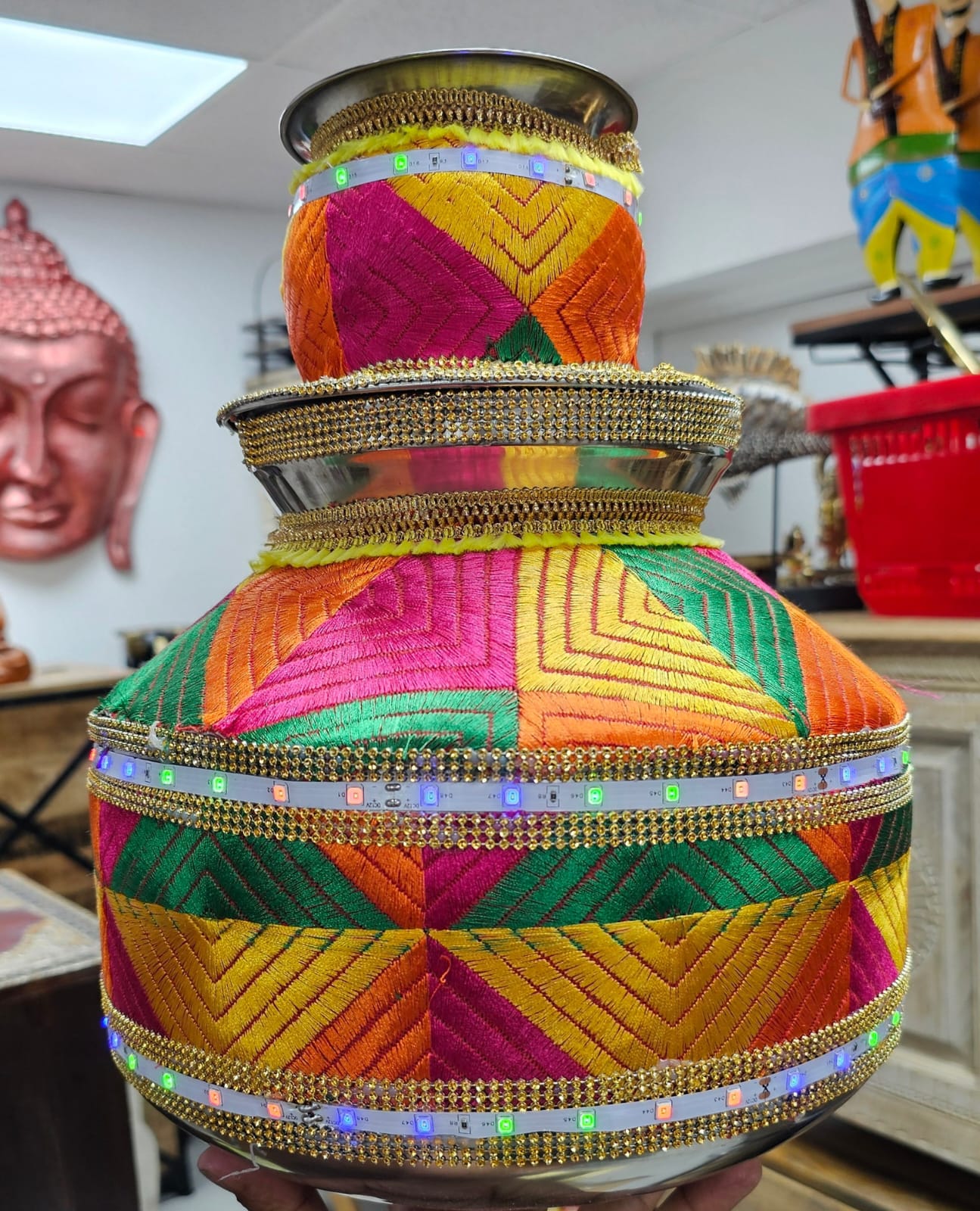 Indian Punjabi Wedding Ghadoli For Jaggo / Sikh Wedding Accessories / Ghdoli For Sangeet /Decorate Ghadoli For Jaggo / Indian Sikh Wedding