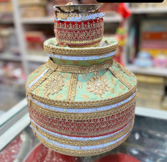 Indian Punjabi Wedding Ghadoli For Jaggo / Sikh Wedding Accessories / Ghdoli For Sangeet /Decorate Ghadoli For Jaggo / Indian Sikh Wedding