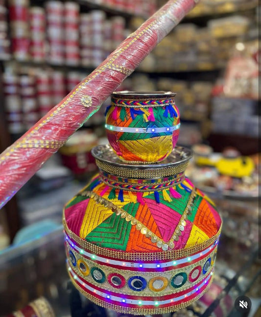 Indian Punjabi Wedding Ghadoli For Jaggo / Sikh Wedding Accessories / Ghdoli For Sangeet /Decorate Ghadoli For Jaggo / Indian Sikh Wedding