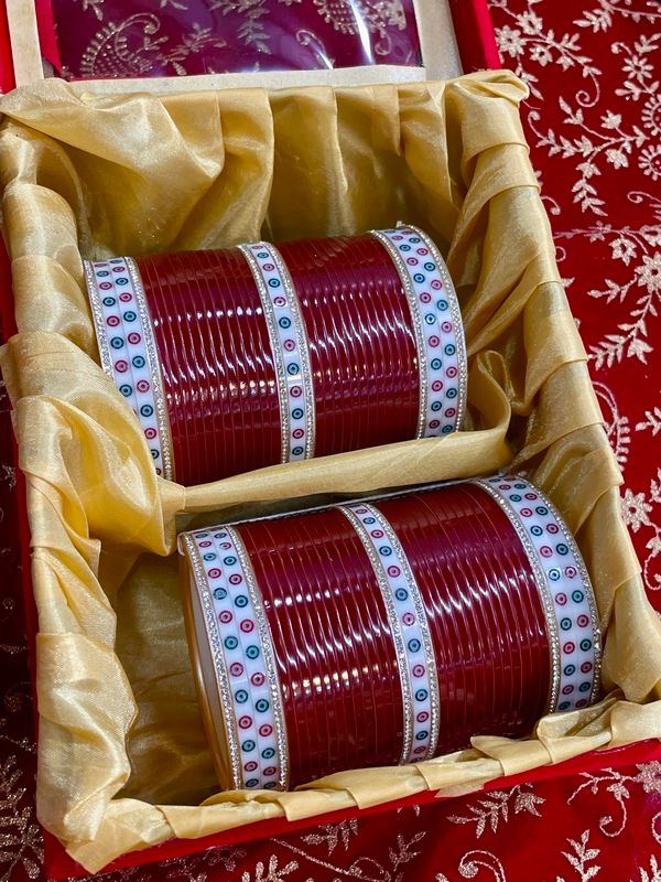 Indian Punjabi Sikh Wedding Chooda / Bridal Chooda/Kundan Bangles / Wedding Chura/Rajwadi Chooda/Wedding Jewelery/Polki Kundan Chooda/