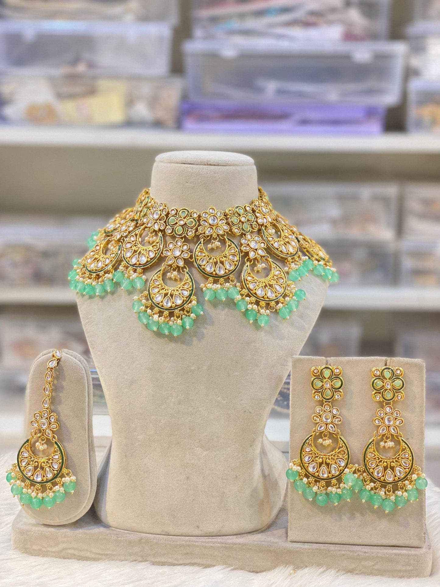 Indian Wedding Bridal Choker Necklace /Bridal Jewelery/Polki Kundan Set/Bridal Wedding Set/Handmade Kundan Necklace/Punjabi Wedding