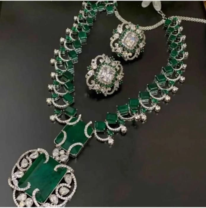 Indian Bollywood Sabhyasachi Design Nita Ambani Wedding Necklace /Ad Uncut Kundan Polki Necklace