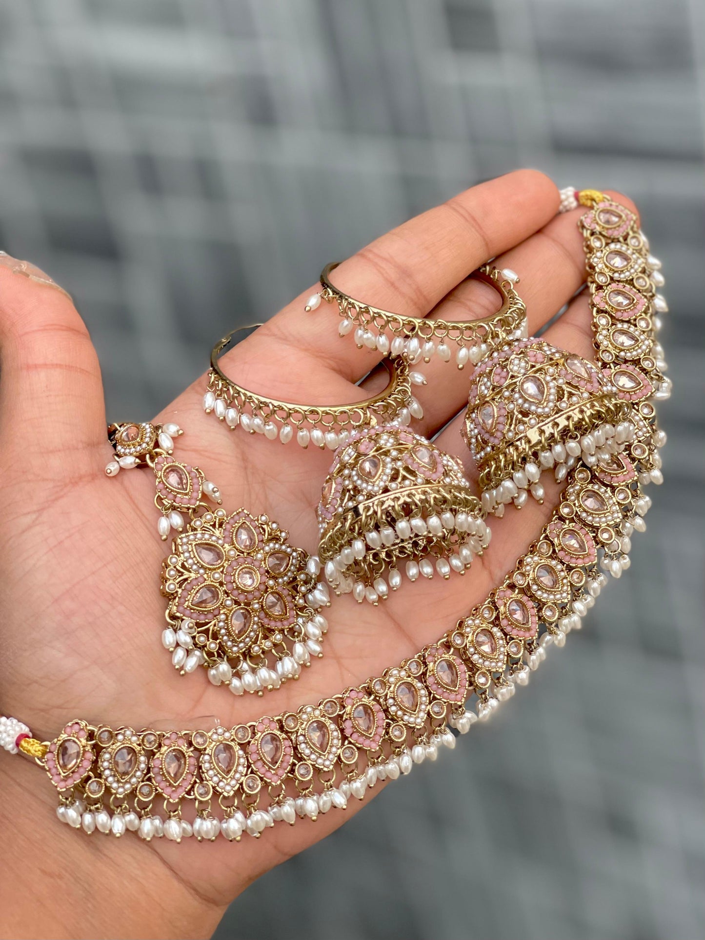 Indian Wedding Bridal Choker Necklace /Bridal Jewelery/Polki Kundan Set/Bridal Wedding Set/Handmade Kundan Necklace/Punjabi Wedding (Copy)