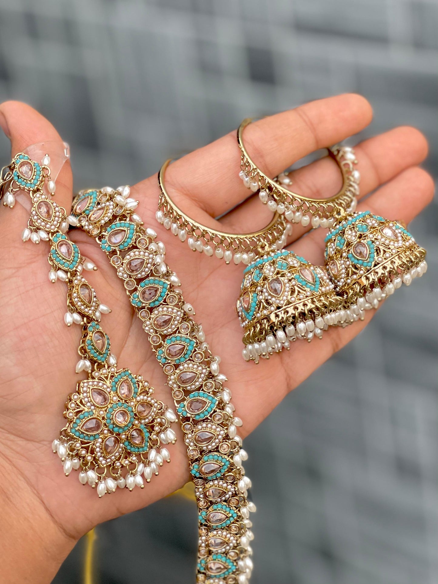 Indian Wedding Bridal Choker Necklace /Bridal Jewelery/Polki Kundan Set/Bridal Wedding Set/Handmade Kundan Necklace/Punjabi Wedding (Copy)