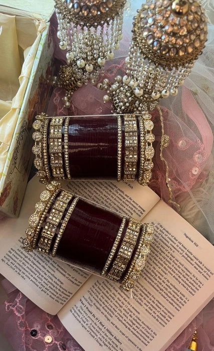 Punjabi Wedding Chooda For Bride |Bridal Chooda /Indian Wedding Chooda | Wedding Bangles For Bride | American Diamond Chooda/Sikh Wedding