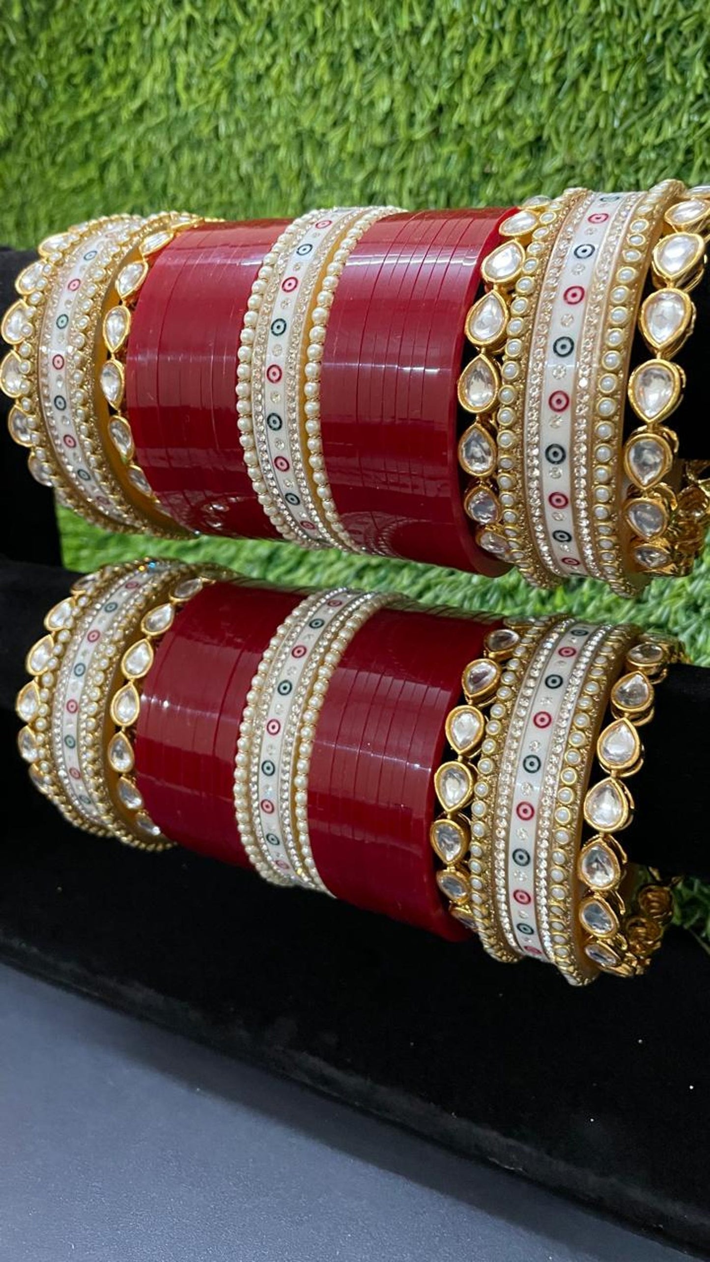 Punjabi Wedding Chooda For Bride |Bridal Chooda /Indian Wedding Chooda | Wedding Bangles For Bride | American Diamond Chooda/Sikh Wedding