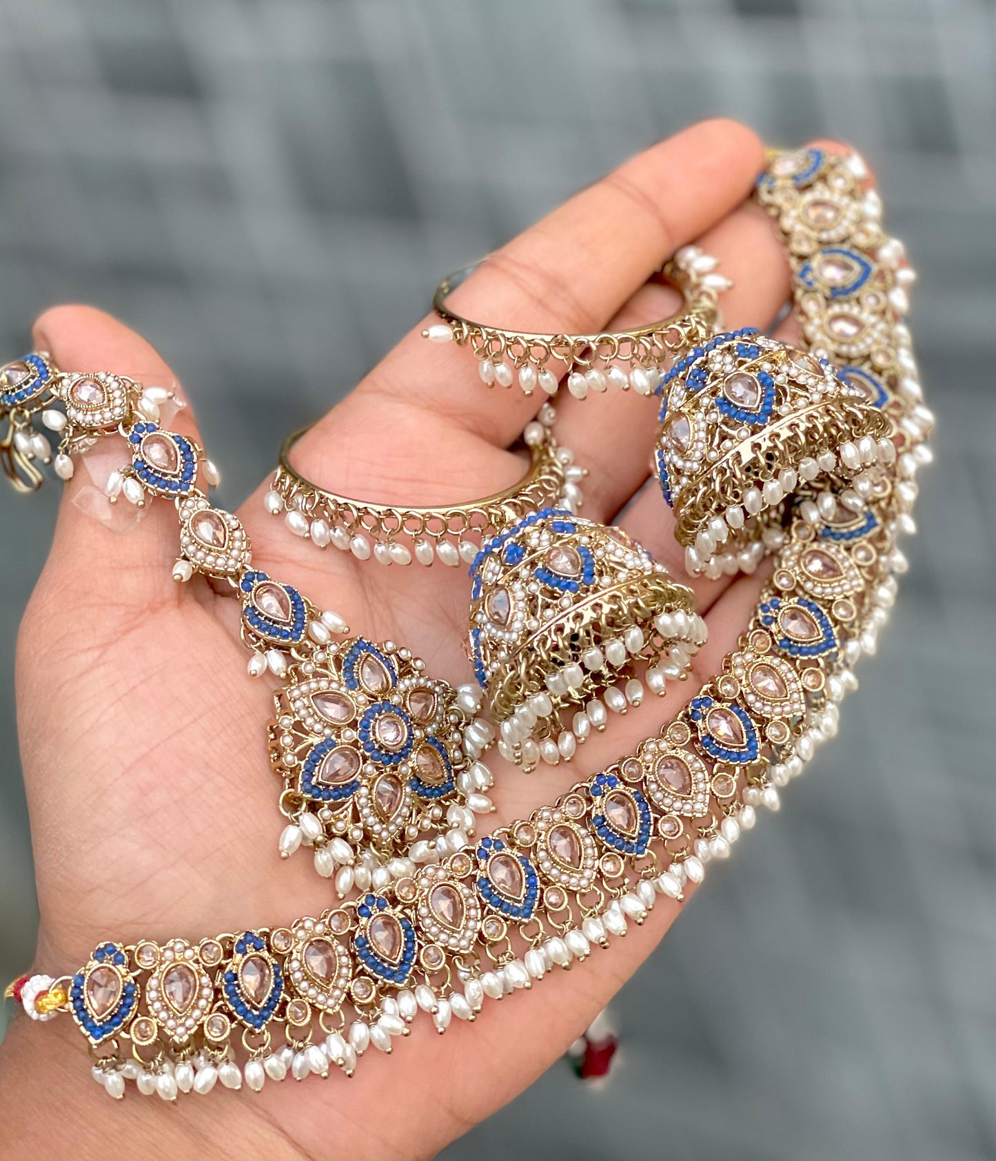 Indian Wedding Bridal Choker Necklace /Bridal Jewelery/Polki Kundan Set/Bridal Wedding Set/Handmade Kundan Necklace/Punjabi Wedding (Copy)